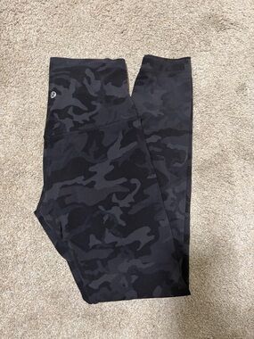 Lululemon align High-Rise Black Camo Leggings